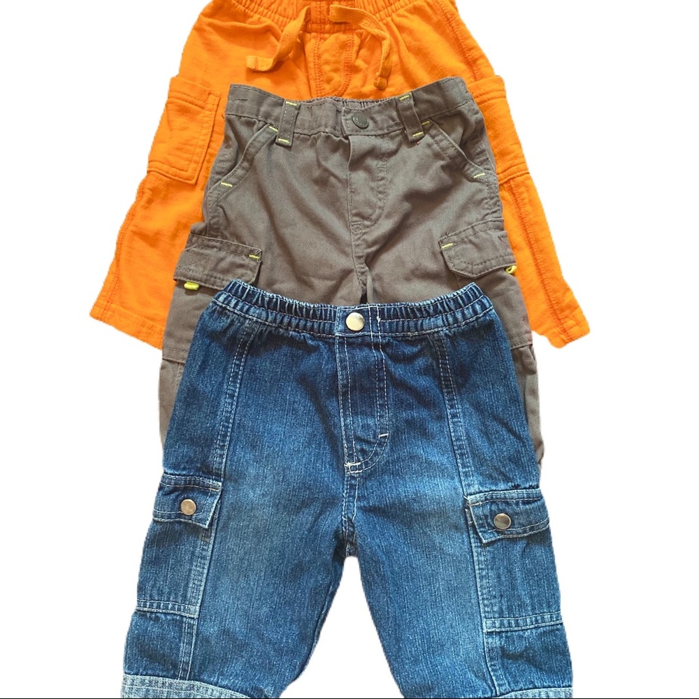 Baby Boy 6 Month Cargo Pants and Jeans! 3 Pair⭐️